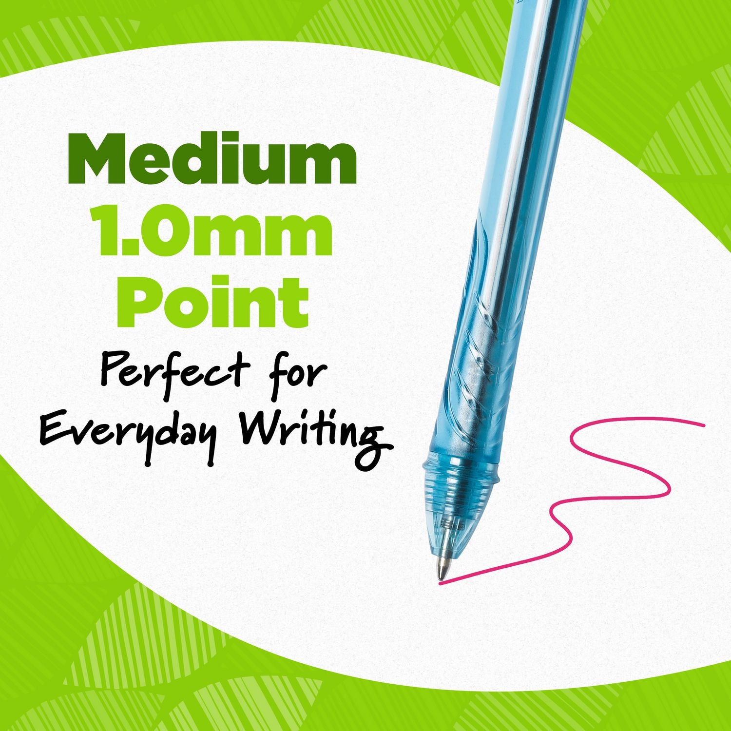 ecolutions-gel-pen-retractable-medium-1-mm-assorted-ink-blue-barrel-dozen_bicbicrgle11ast - 2