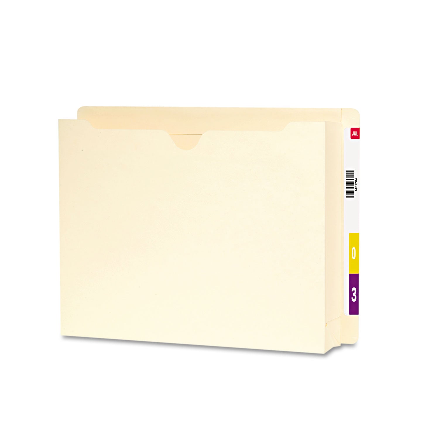 Heavyweight End Tab File Jacket with 2" Expansion, Straight Tab, Letter Size, Manila, 25/Box -