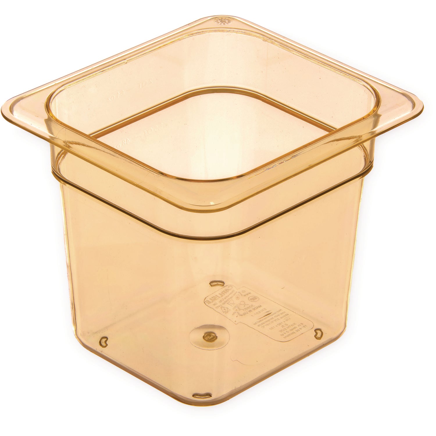 storplus-high-heat-food-pan-25-qt-638-x-675-x-6-amber-plastic_cfs3088513 - 1