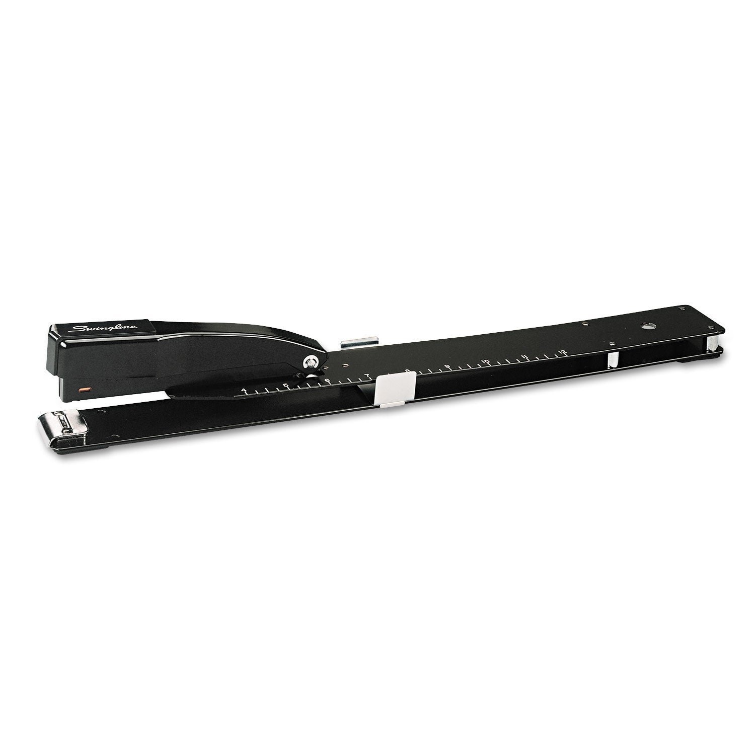 Heavy-Duty Long Reach Stapler, 20-Sheet Capacity, 12" Throat, Black -