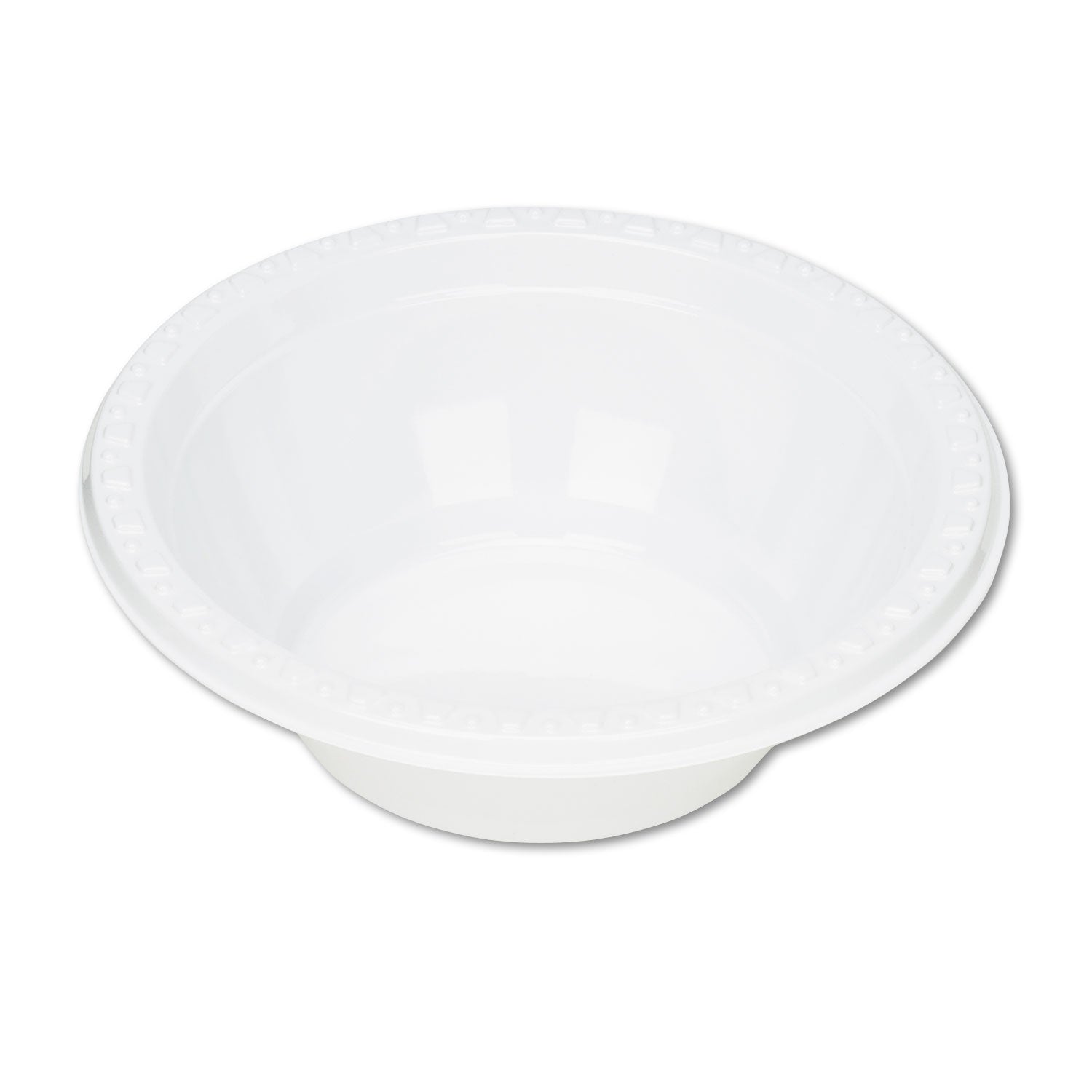 Plastic Dinnerware, Bowls, 5 oz, White, 125/Pack -