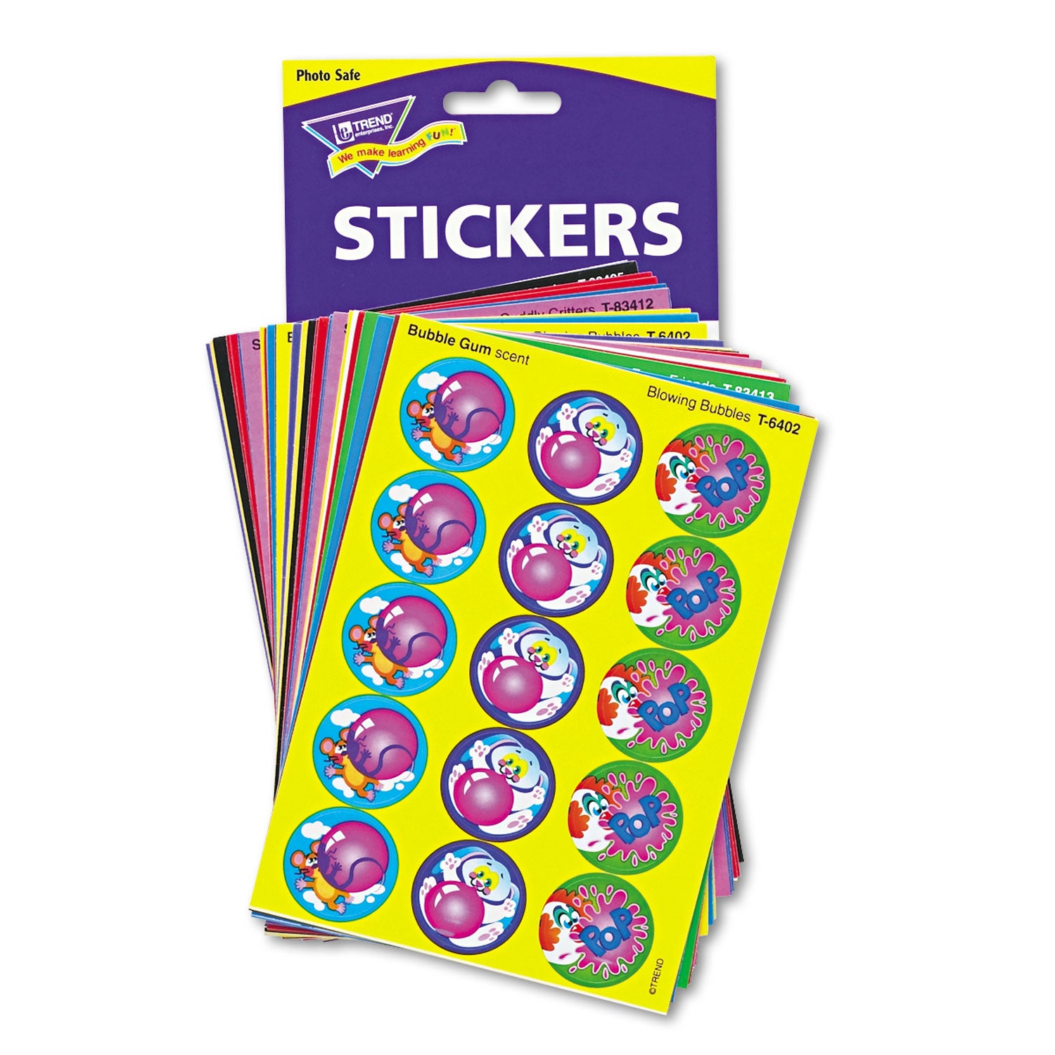 Stinky Stickers Variety Pack, General Variety, Assorted Colors, 480/Pack -