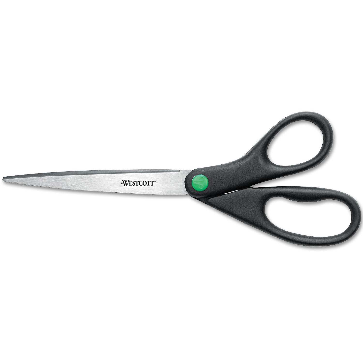 KleenEarth Scissors, 9" Long, 3.75" Cut Length, Black Straight Handle -