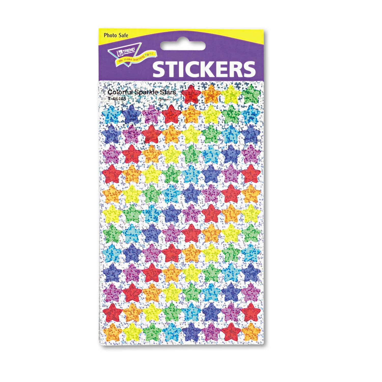 SuperSpots and SuperShapes Sticker Variety Packs, Colorful Sparkle Stars, Assorted Colors,1,300/Pack -
