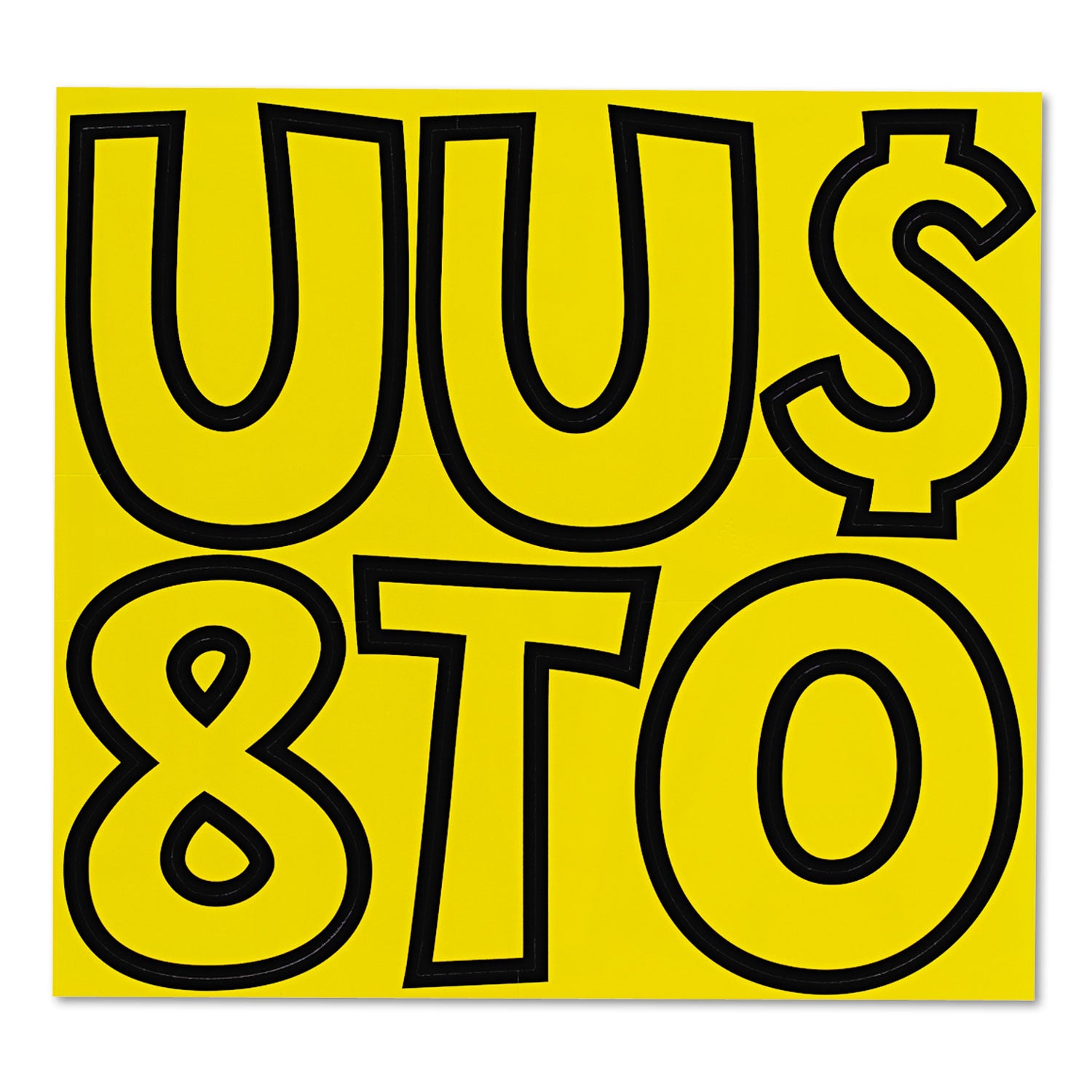 Ready Letters Playful Combo Set, Yellow, 4"h, 216/Set -