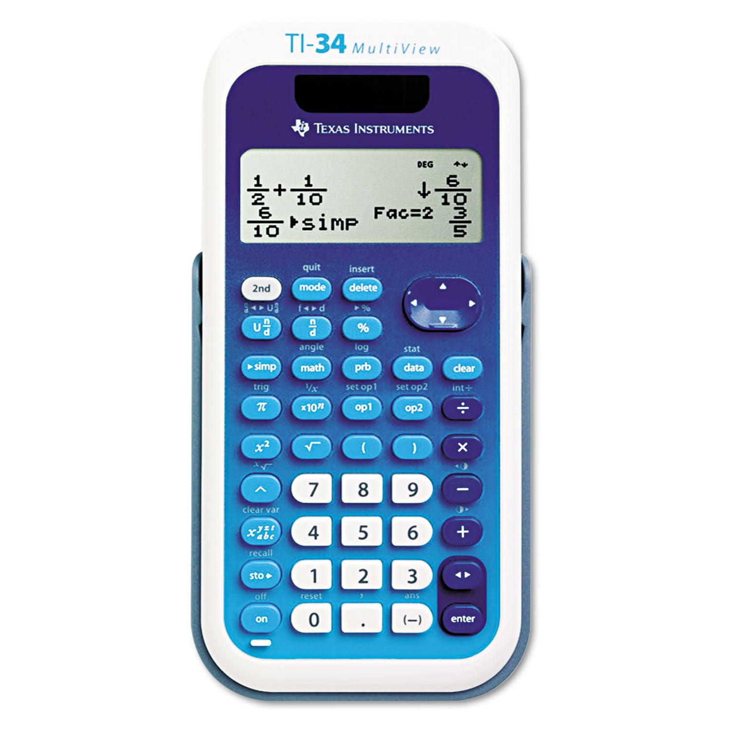TI-34 MultiView Scientific Calculator, 16-Digit LCD -