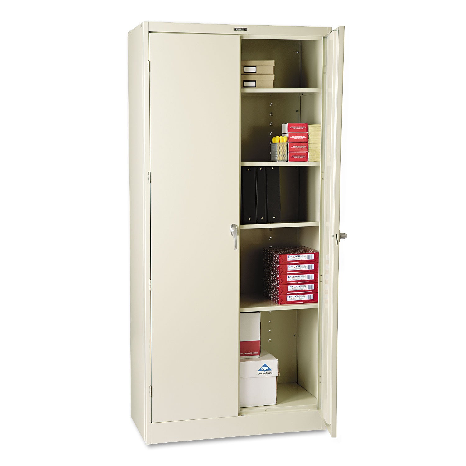 78" High Deluxe Cabinet, 36w x 18d x 78h, Putty -