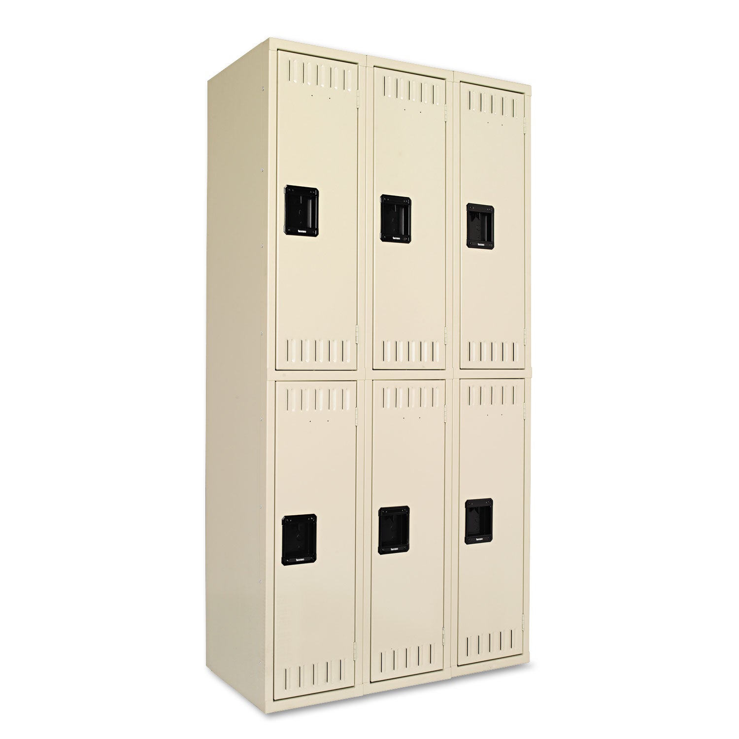 Double Tier Locker, Triple Stack, 36w x 18d x 72h, Sand -