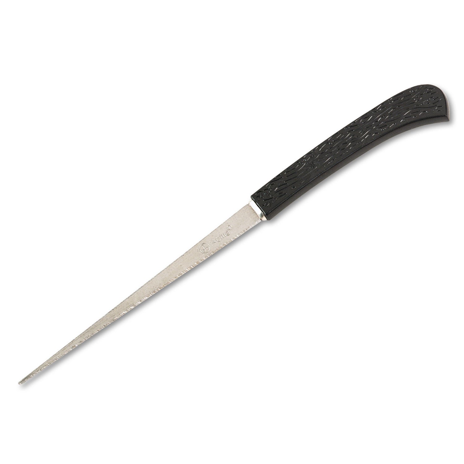 Serrated Blade Hand Letter Opener, 8", Black -