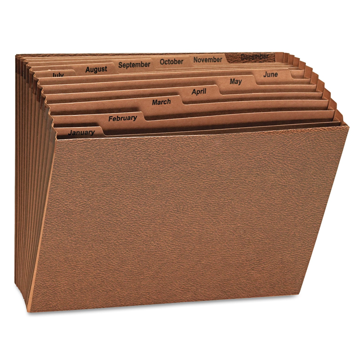 Expanding Files, 12 Sections, 1/12-Cut Tabs, Letter Size, Redrope -