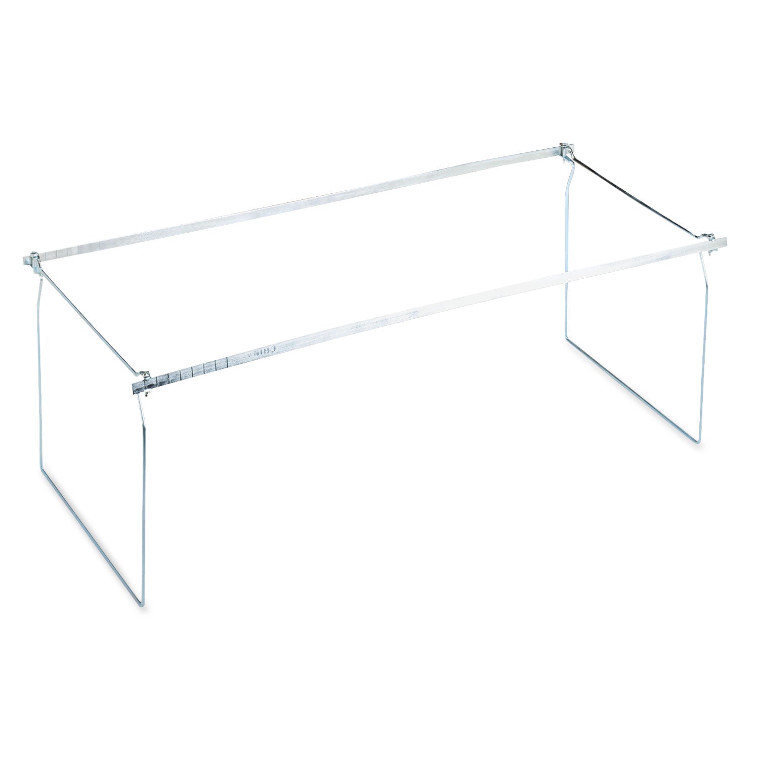 Screw-Together Hanging Folder Frame, Letter Size, 23" to 26.77" Long, Silver -