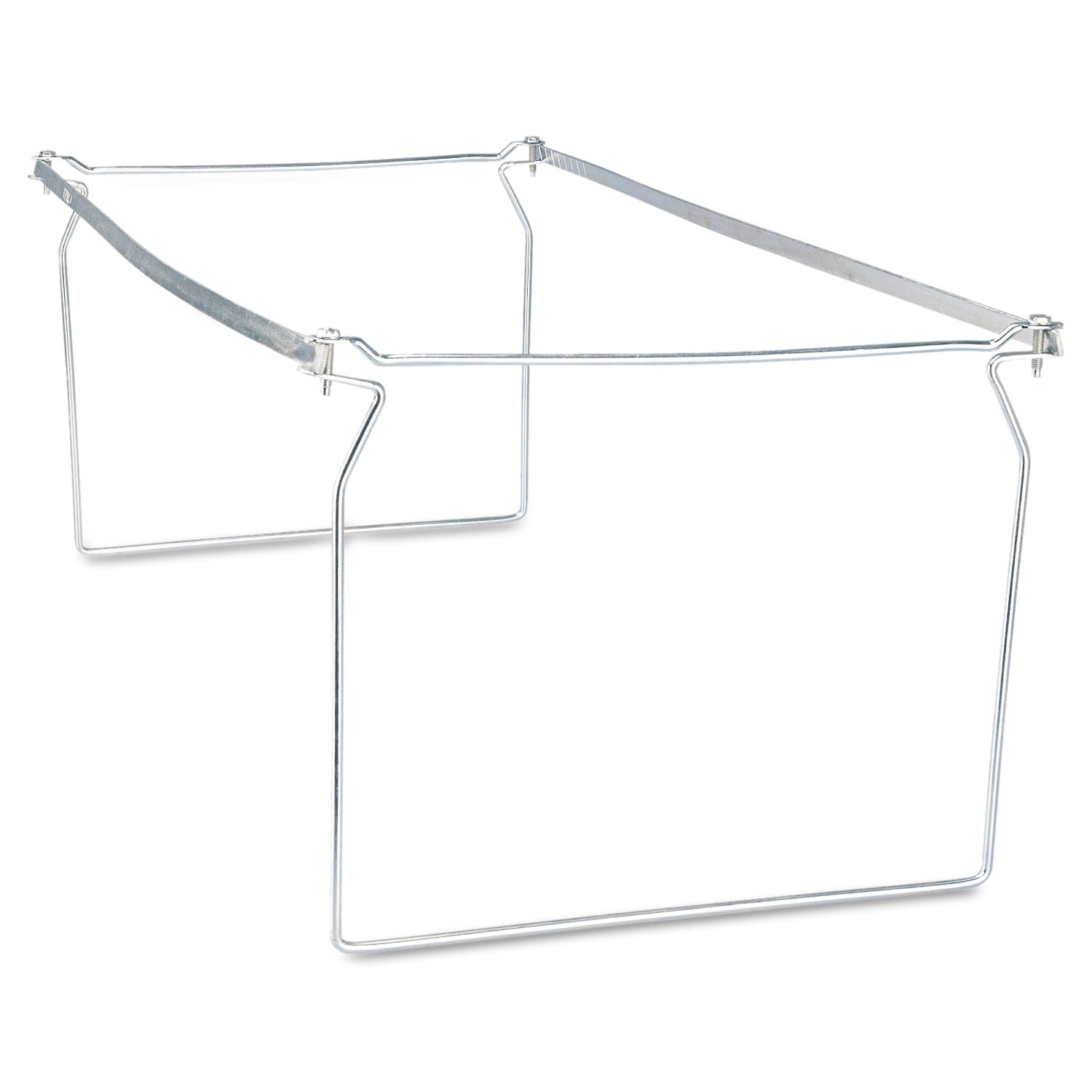 Screw-Together Hanging Folder Frame, Letter Size, 23" to 26.77" Long, Silver -