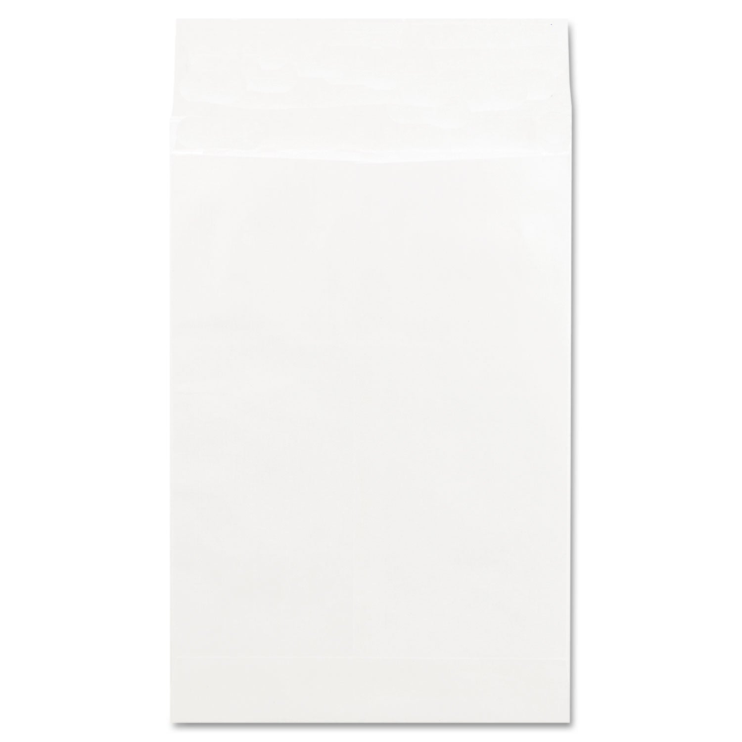 Deluxe Tyvek Expansion Envelopes, Open-End, 2" Capacity, #15 1/2, Square Flap, Self-Adhesive Closure, 12 x 16, White, 100/Box -