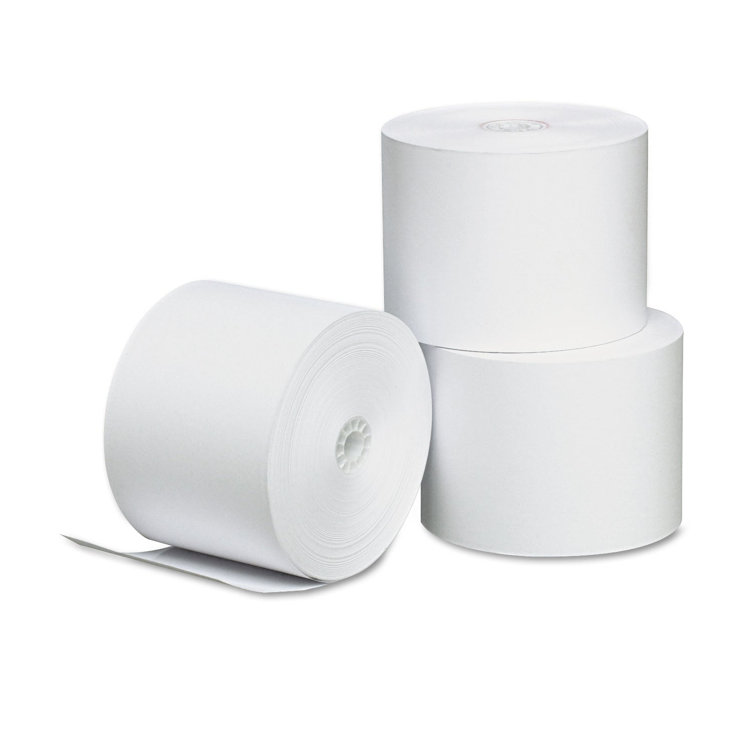 Direct Thermal Printing Paper Rolls, 2.25" x 165 ft, White, 3/Pack -