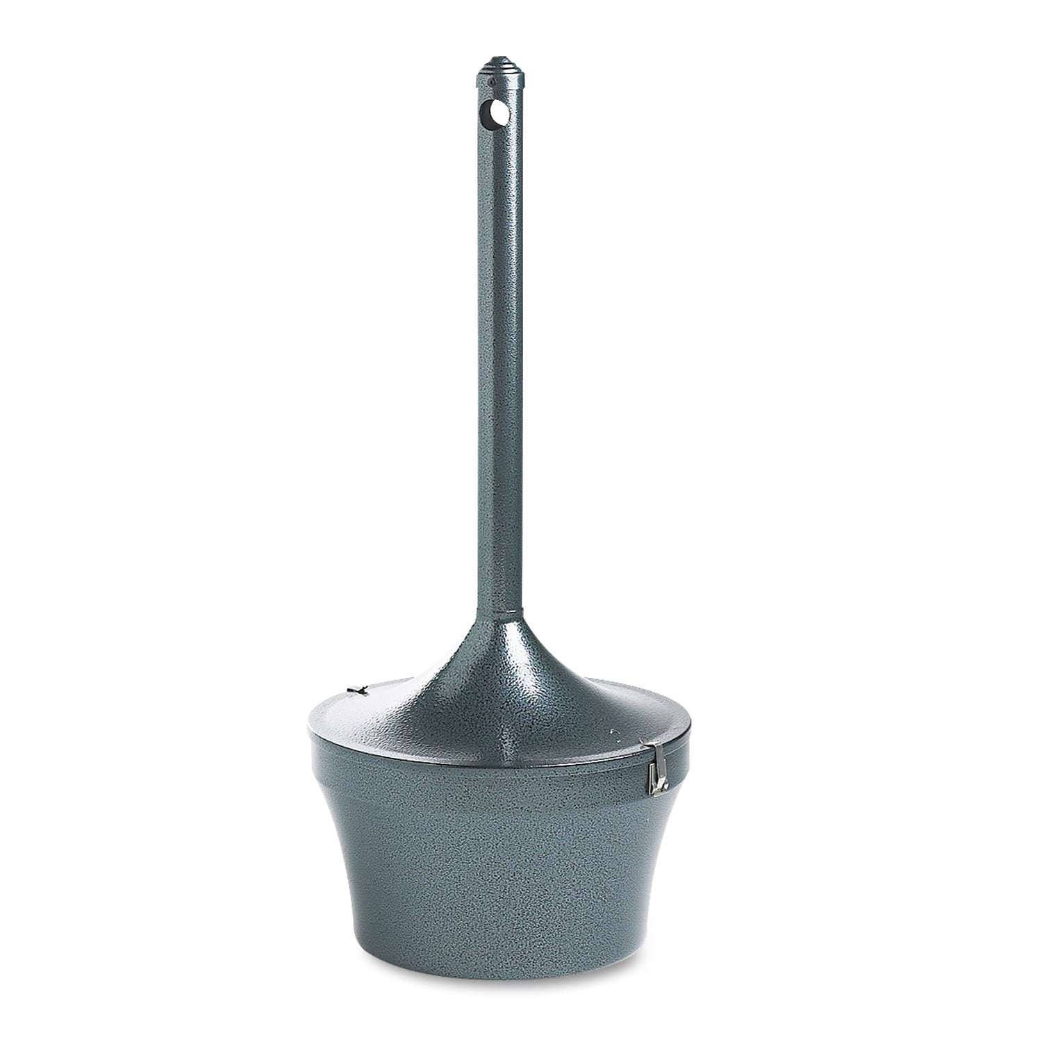 Aladdin Smokers' Station, Round, Steel, 4.5 gal, 16 dia x 38.75, Charcoal -