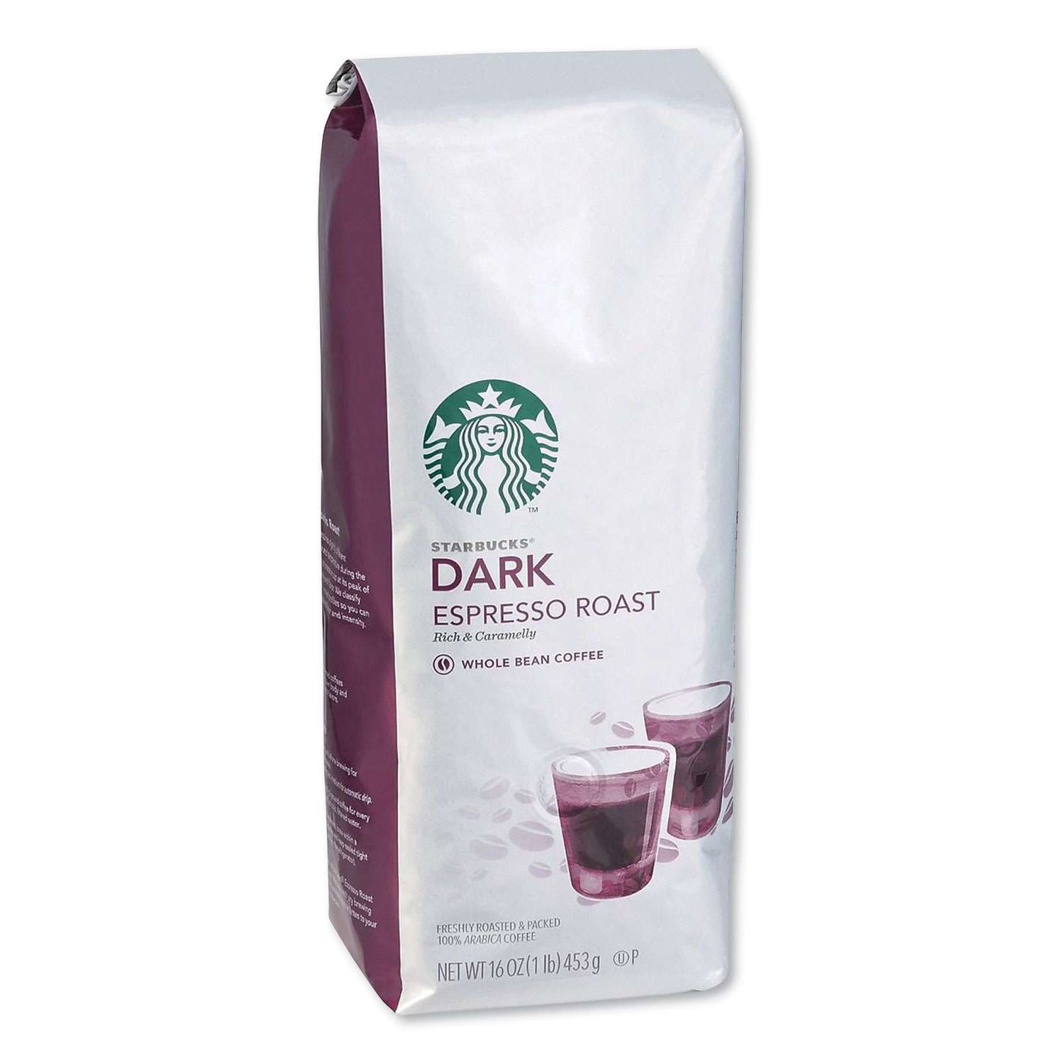 Whole Bean Coffee, Dark Espresso Roast, 16 oz Bag