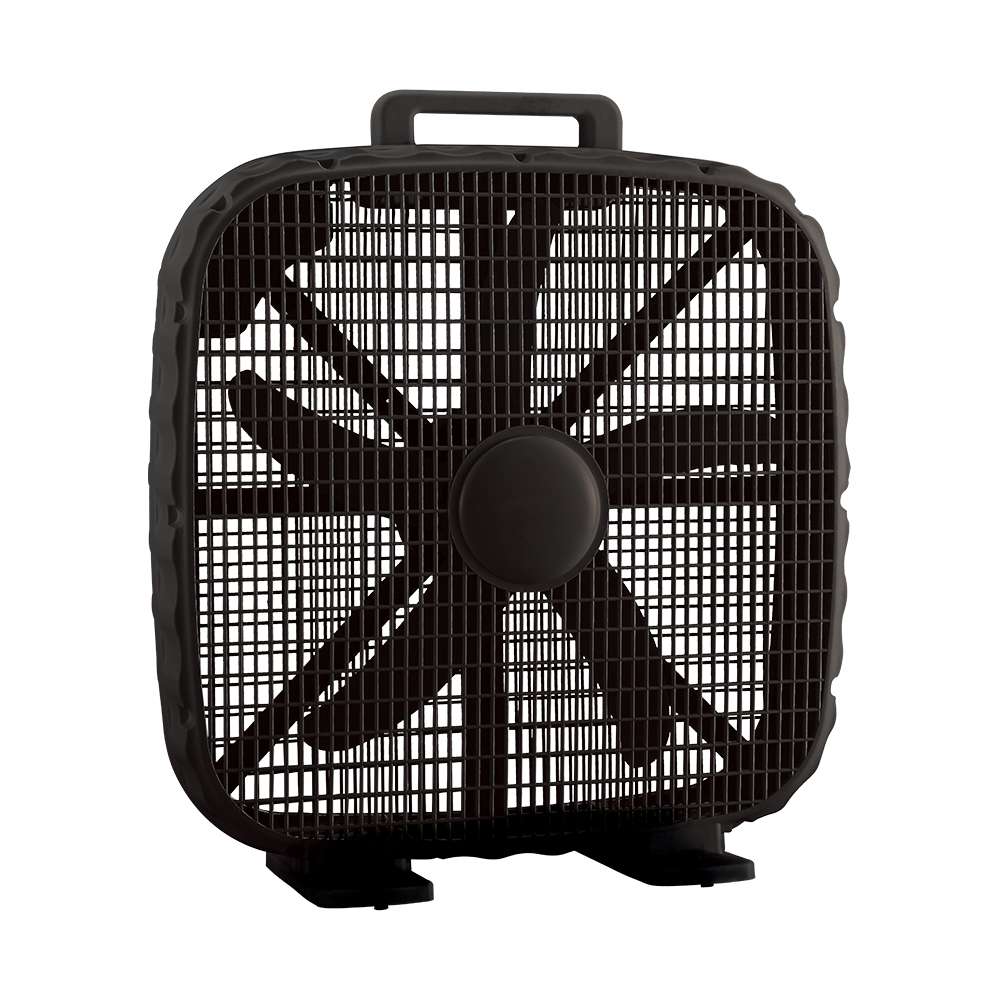 20" 75 W Black 3-Speed Box Fan - 1