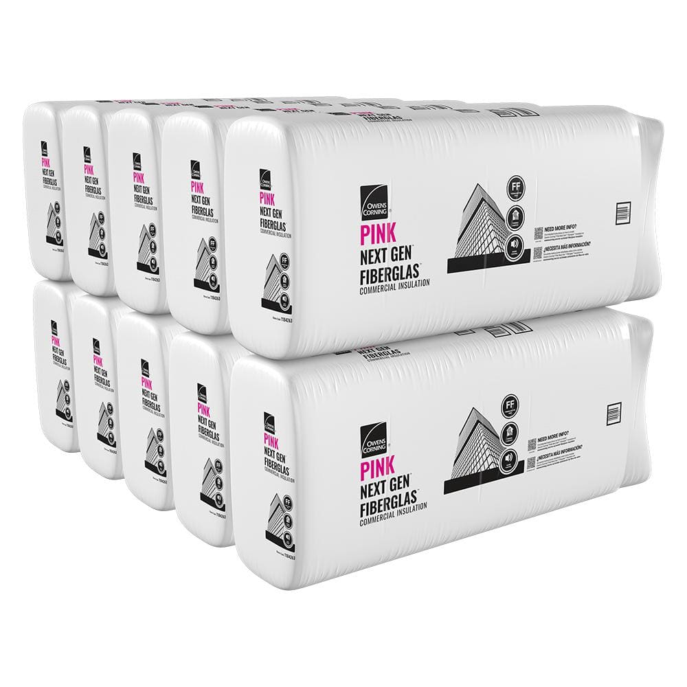 R-19 Kraft Faced Fiberglass Insulation Batt 24 in. x 96 in. (10-Bags)