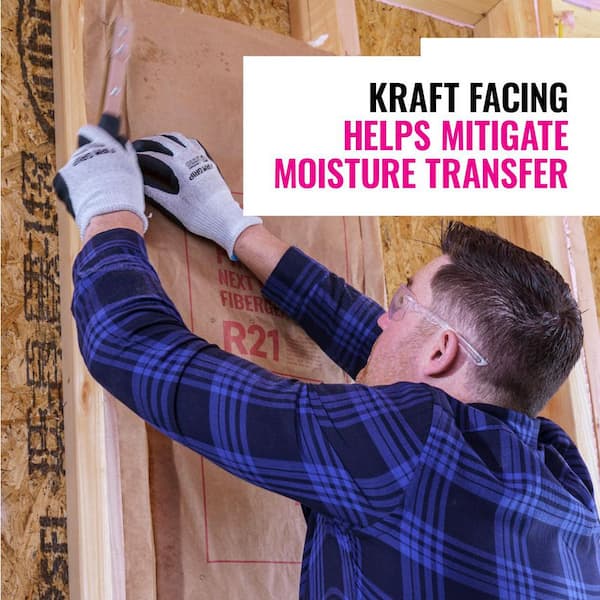 R- 13 Faced Fiberglass Insulation Roll 15 in. x 32 ft. (1 Roll)