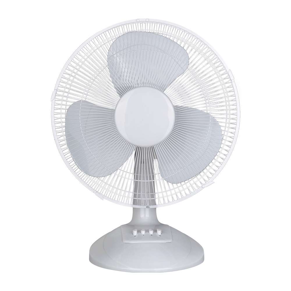 16" 45 W White 3-Speed Oscillating Table Fan - 1