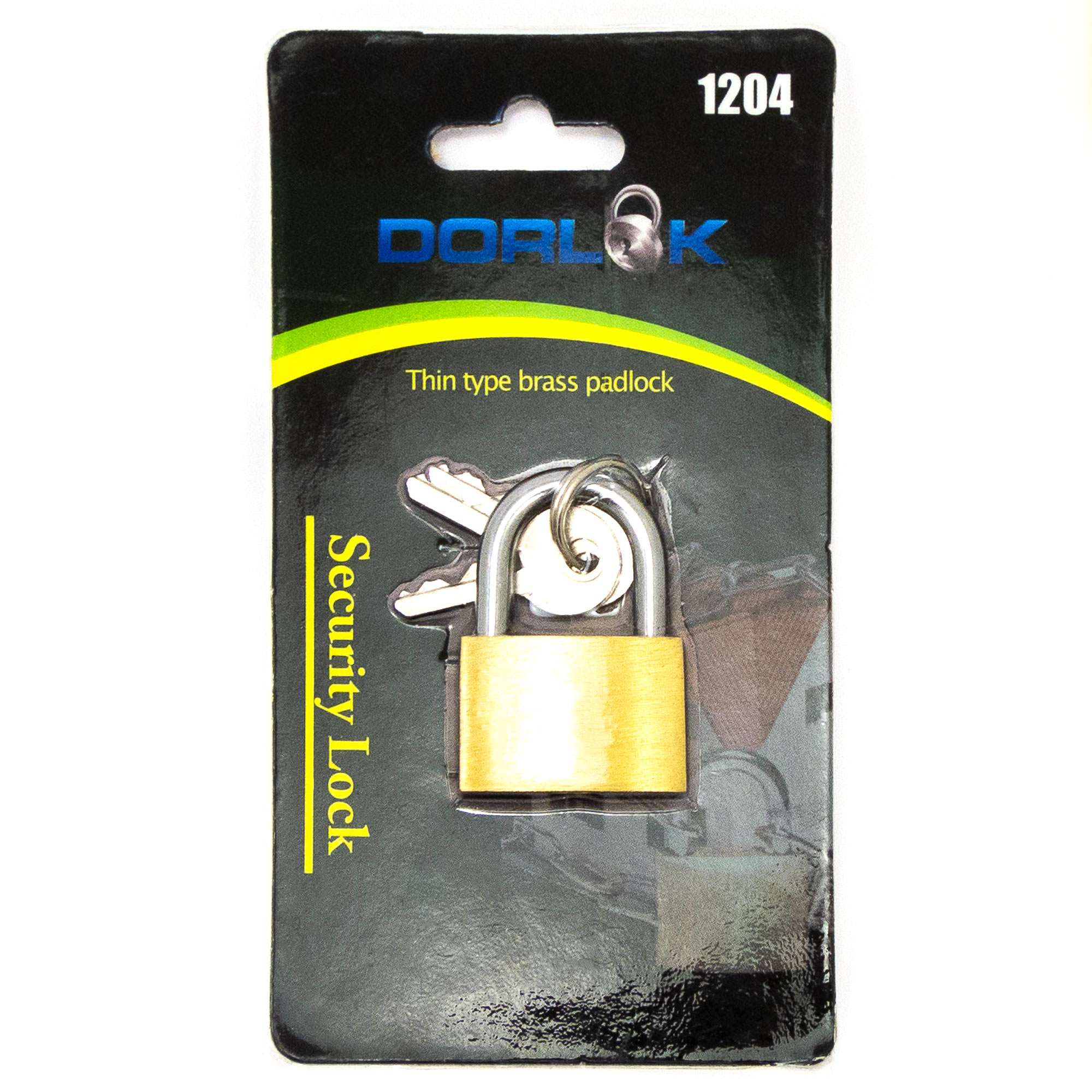 1-1/4" (30mm) Standard Shackle Brass Padlock - 1