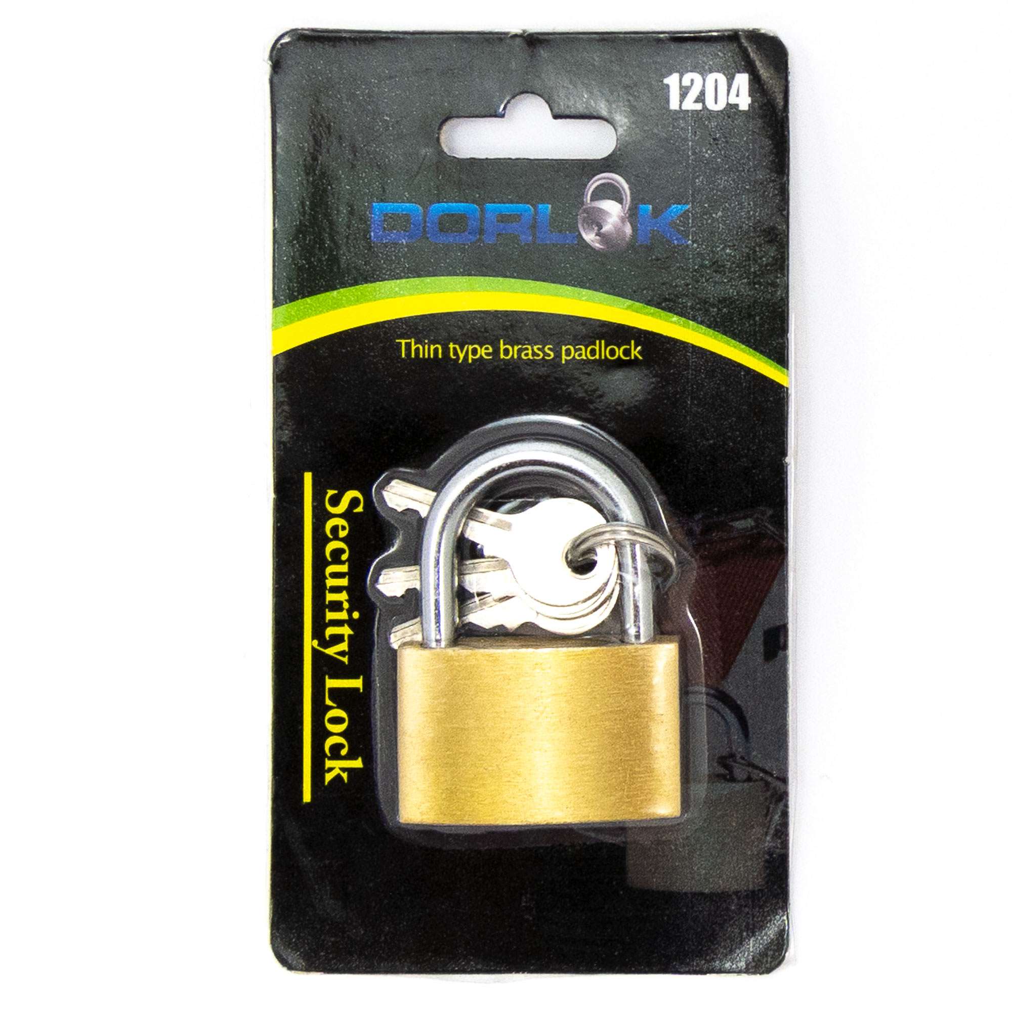1-5/8" (40mm) Standard Shackle Brass Padlock - 1