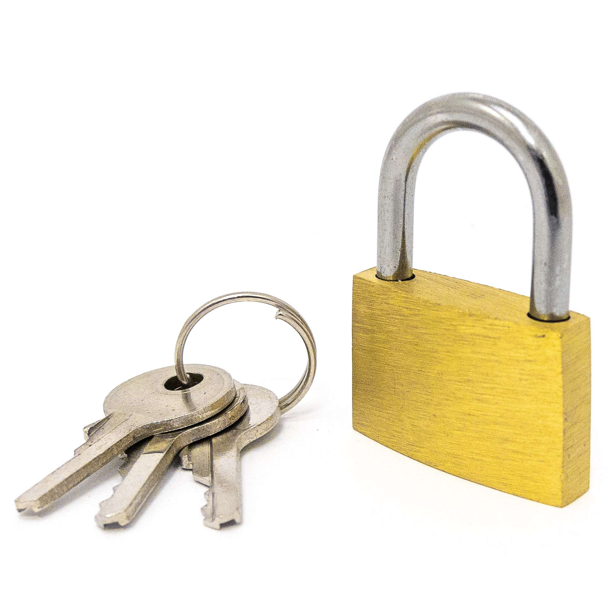 2" (50mm) Standard Shackle Brass Padlock - 2