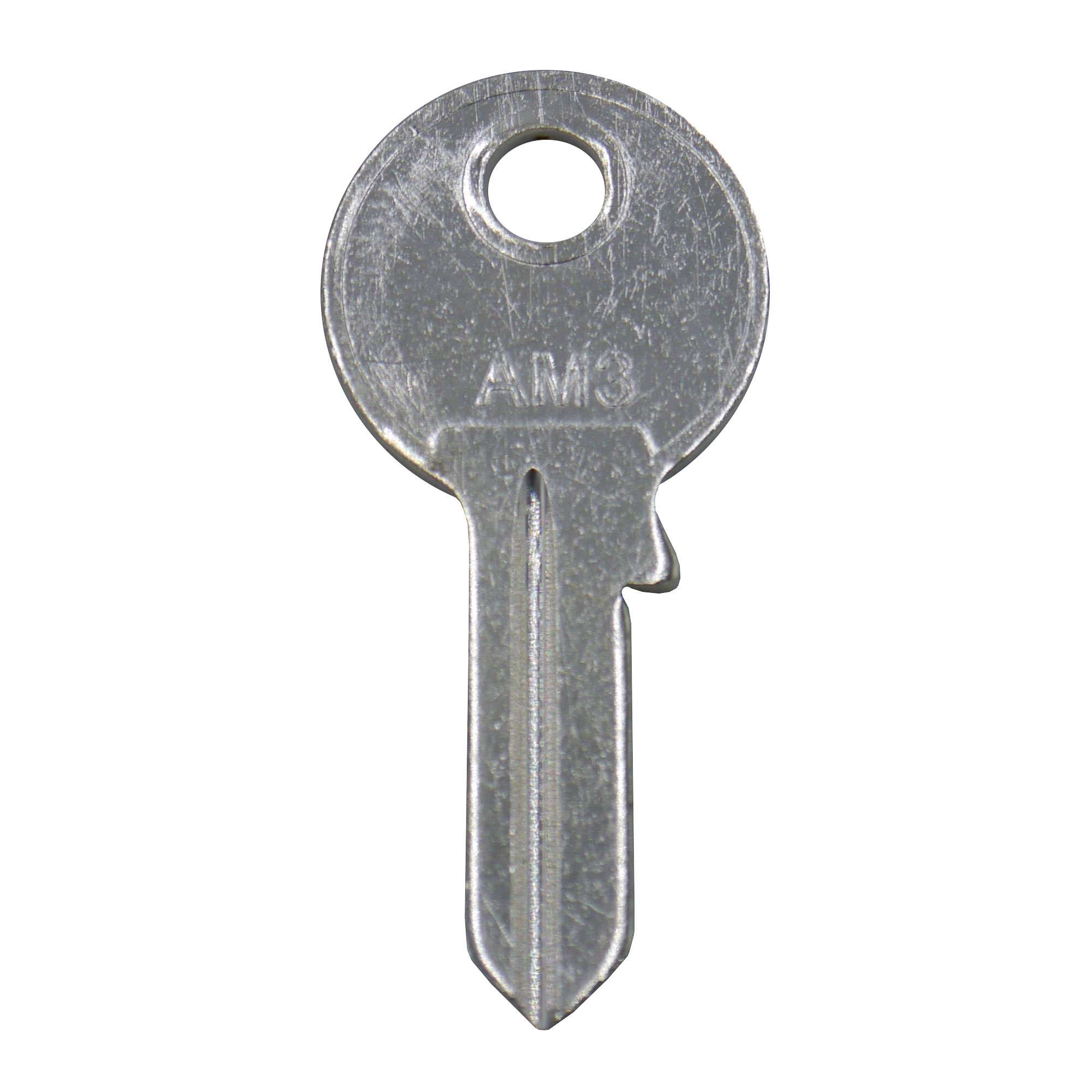AM3 Nickel Plated Blank Key, 100/Pack - 1