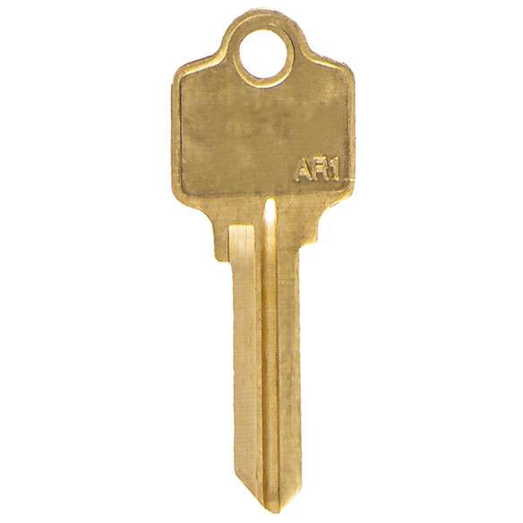 AR1 Brass Blank Key, 100/Box - 1
