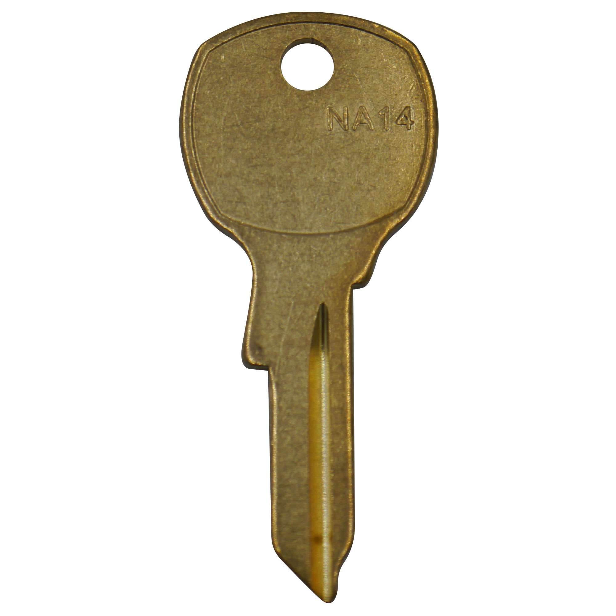 NA14 Brass Blank Key, 100/Box - 1