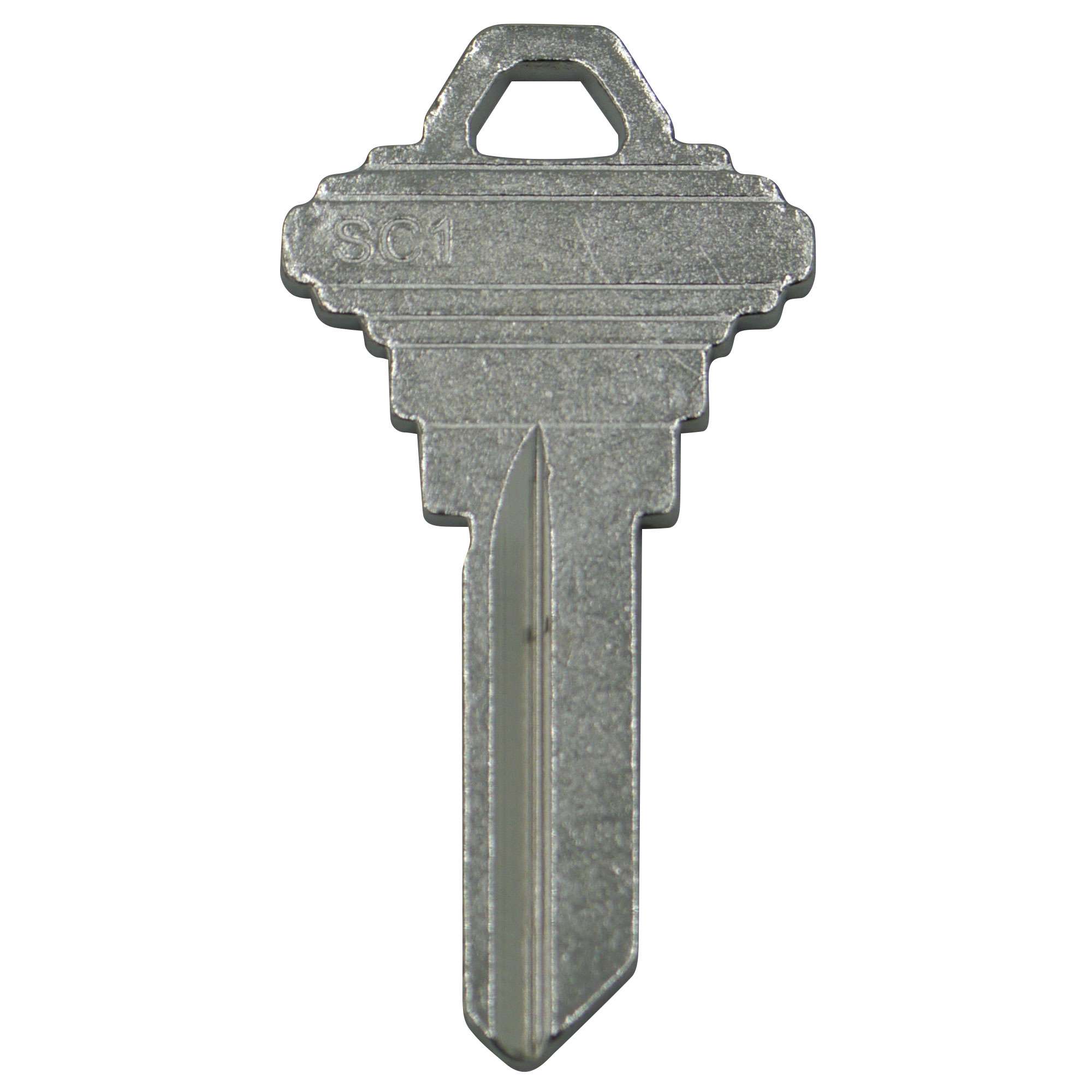 SC1 Brass Nickel Plated Blank Key, 100/Pack - 1