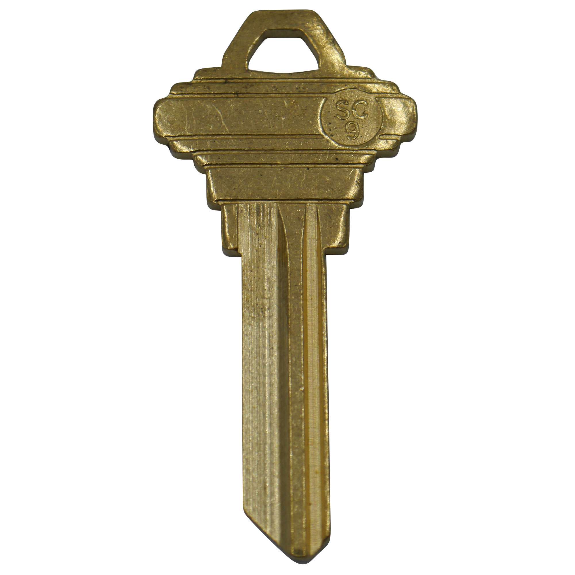 SC9 Brass Blank Key, 100/Box - 1