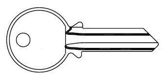 Y1 Nickel Plated Blank Key, 100/Pack - 1