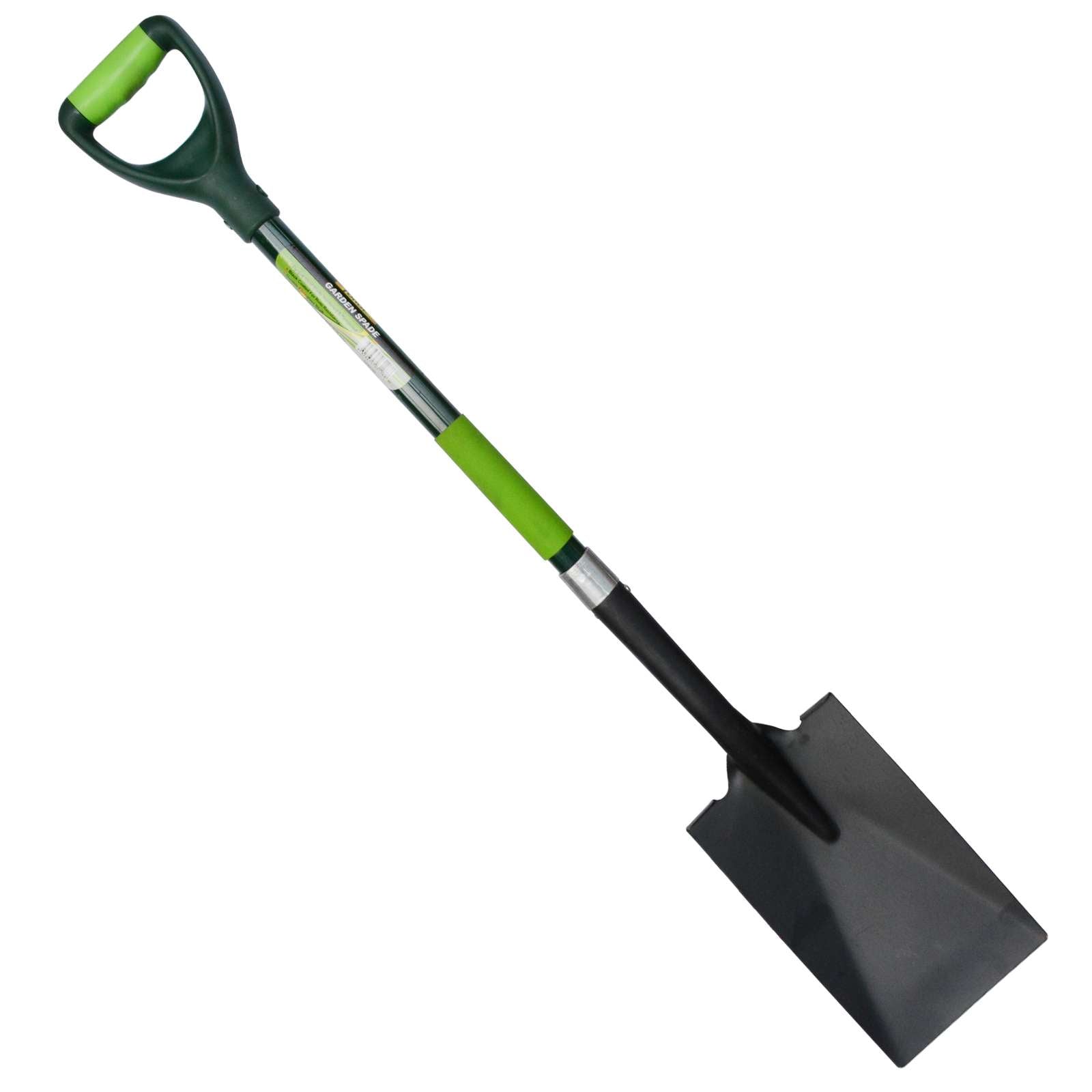 Med Square Spade with Fiberglass Grip D-Handle - 1