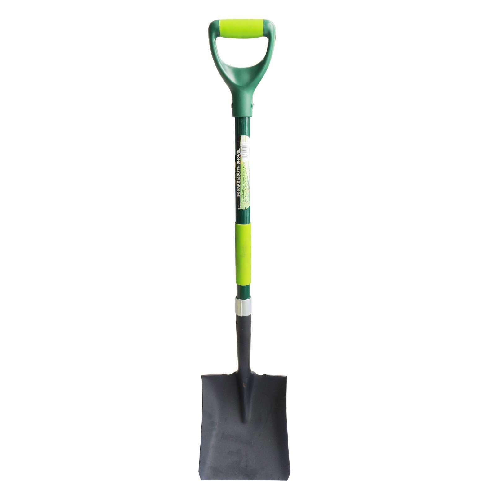 Square Shovel with Fiberglass Grip D-Handle - 1