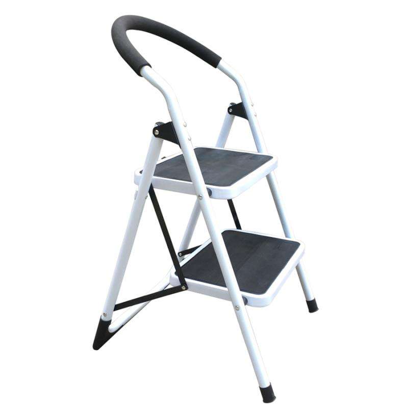 220 lb Steel Non-Slip 2-Step Ladder - 2