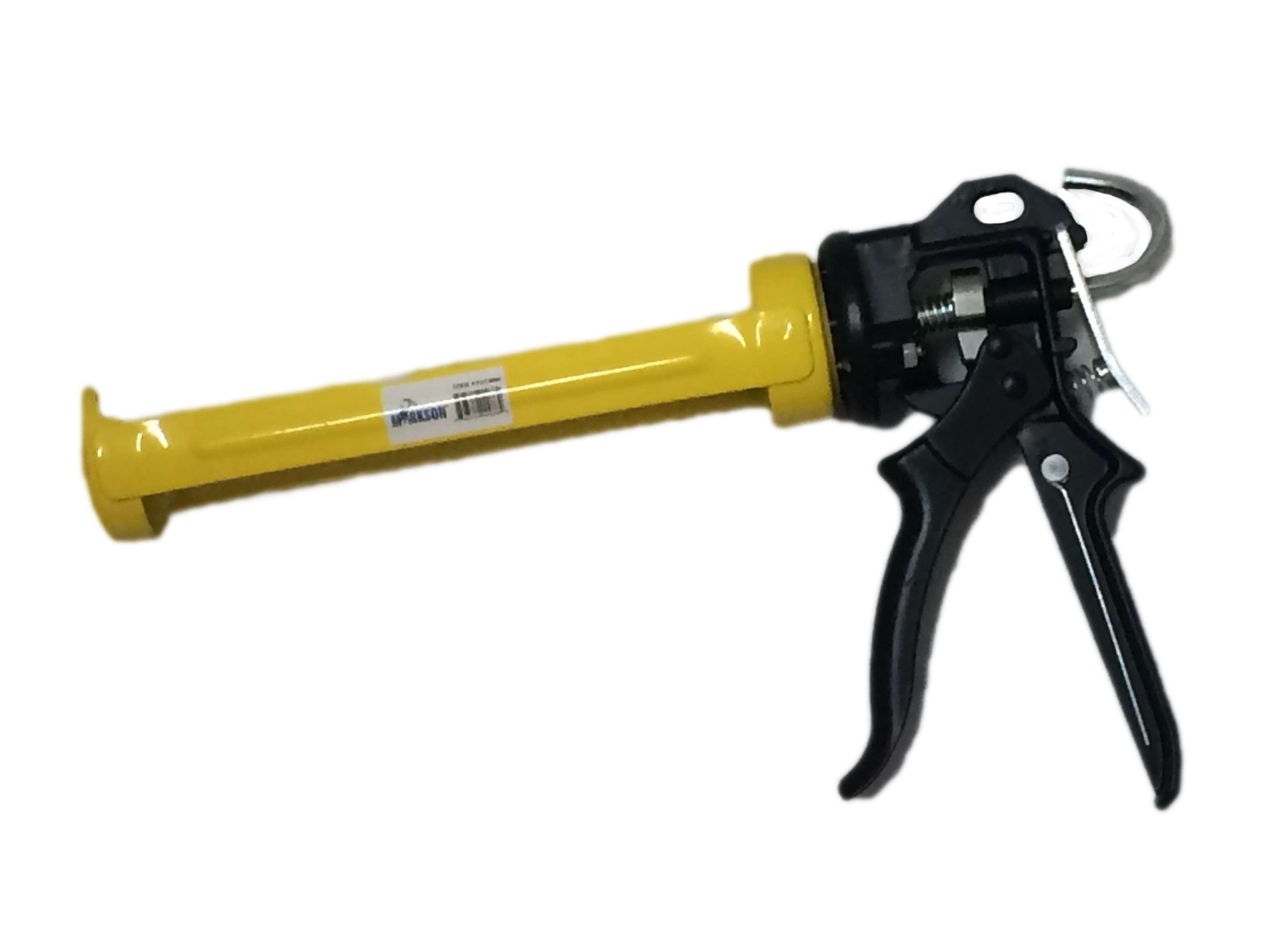 9"L Yellow & Black Dripless Proffesional Caulking Gun - 1