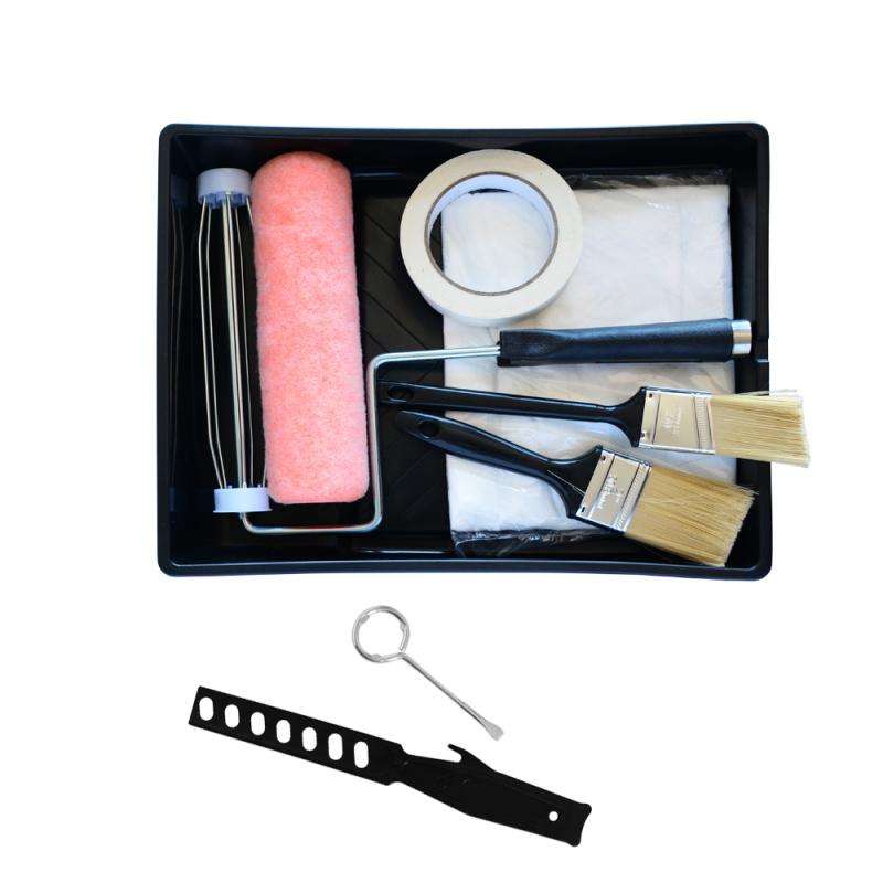 9"W Paint Roller Kit, 9 Pieces - 2