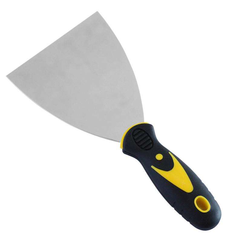 4"W Stainless Steel Paint Scraper with Soft Grip - 2