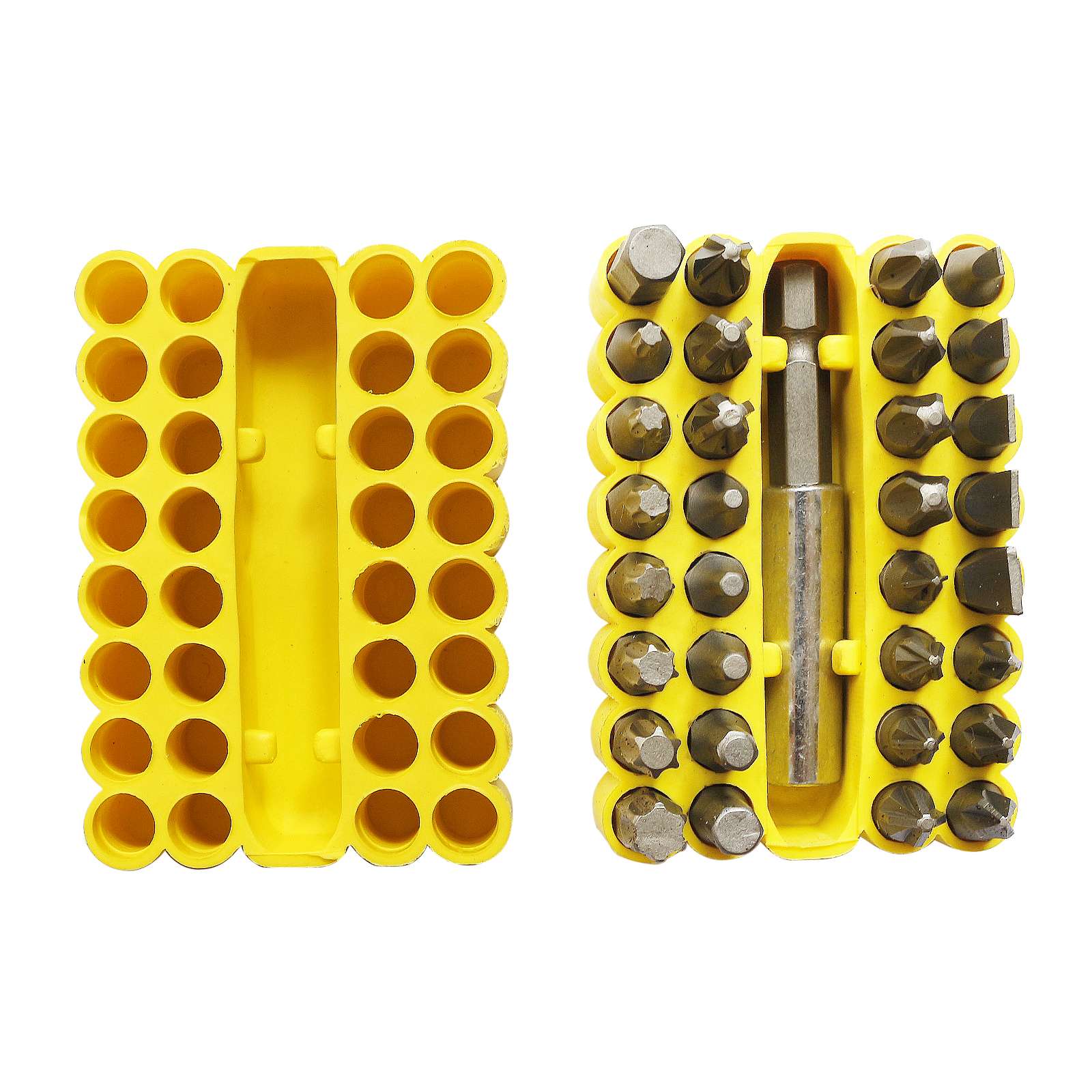 Chrome Vanadium Steel Power Screwdriver Bits Set, 33 Pieces