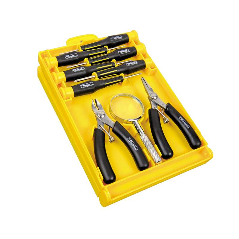 Chrome Vanadium Steel Precision Tools Kit, 9 Pieces - 1