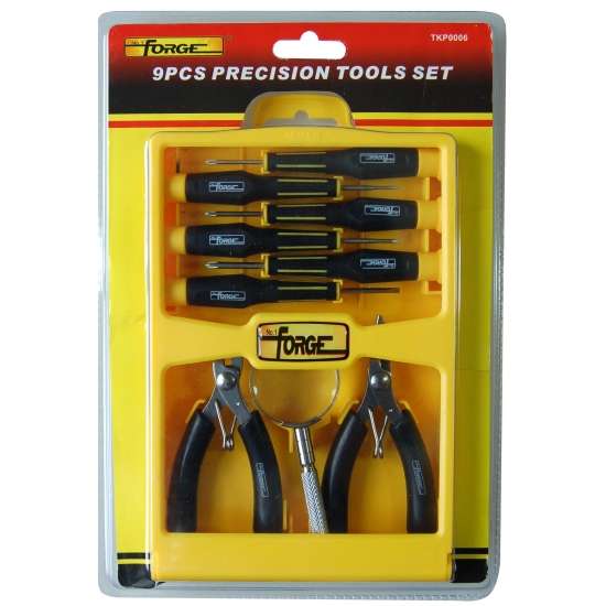 Chrome Vanadium Steel Precision Tools Kit, 9 Pieces - 2