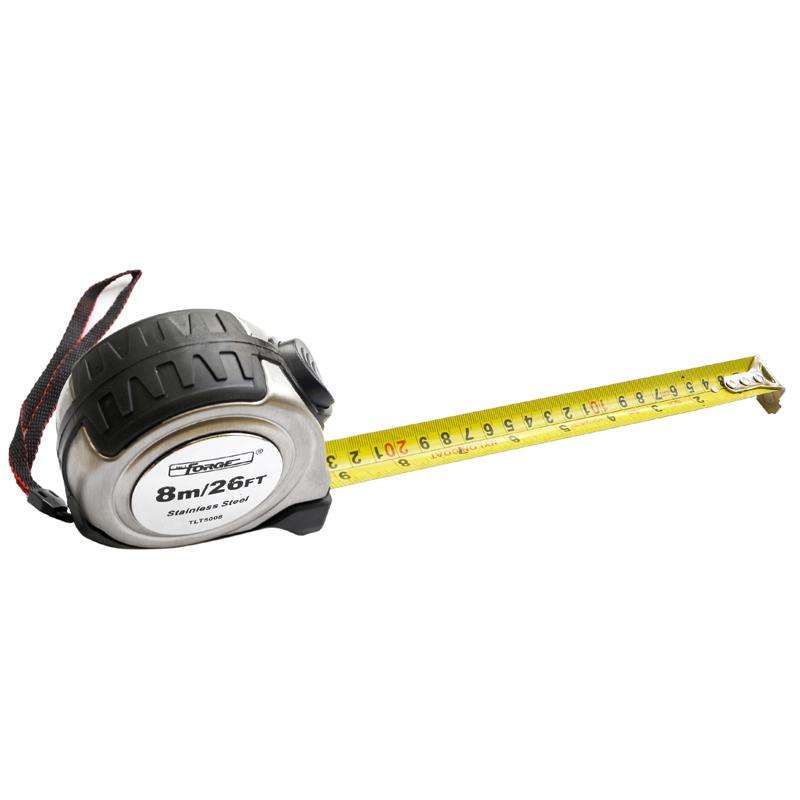 26'L Nylon Coated Metal Case Tape Measure - 2