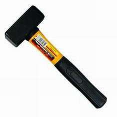 3.75 lb Drop Forged Steel Head Club Hammer with Fiberglass Shaft and Vinyl Grip - 1