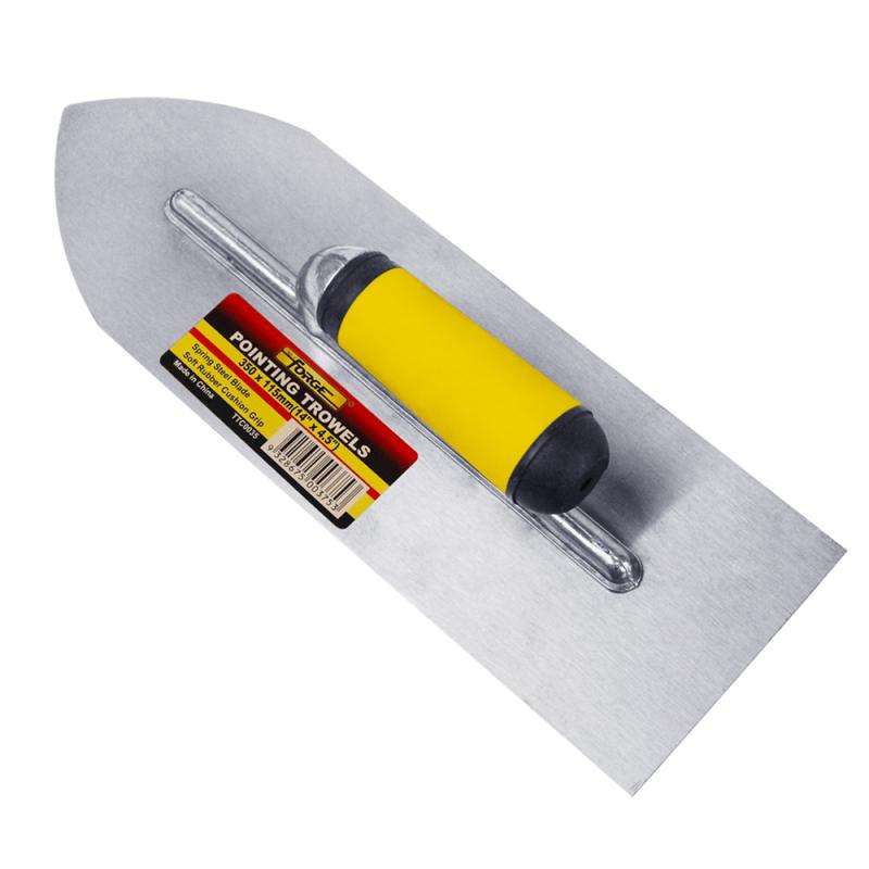 14"L x 4.5"W Steel Pointing Trowel with Soft Grip Handle - 1