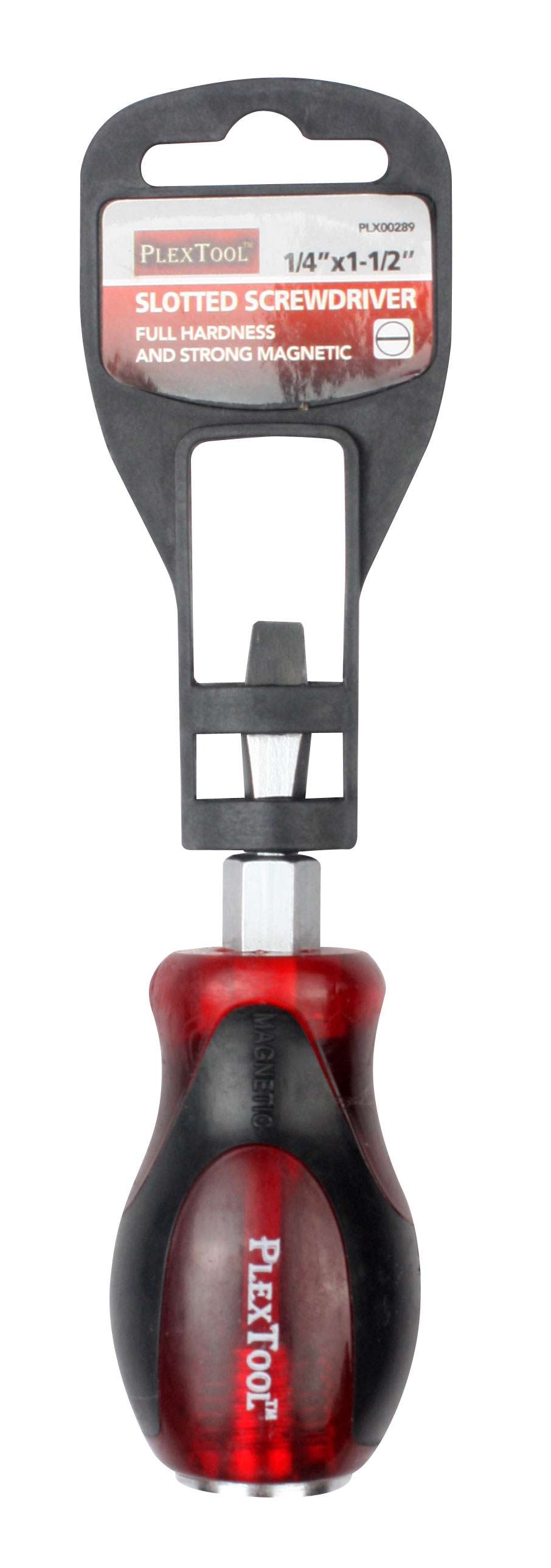 1-1/2"L x 1/4" Slotted Full Hardness Strong Magnetic Screwdriver - 1