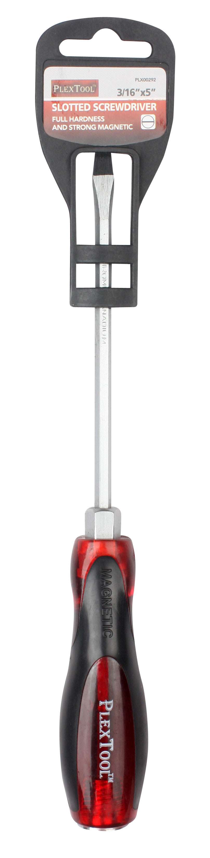 5"L x 3/16" Slotted Full Hardness Strong Magnetic Screwdriver - 1