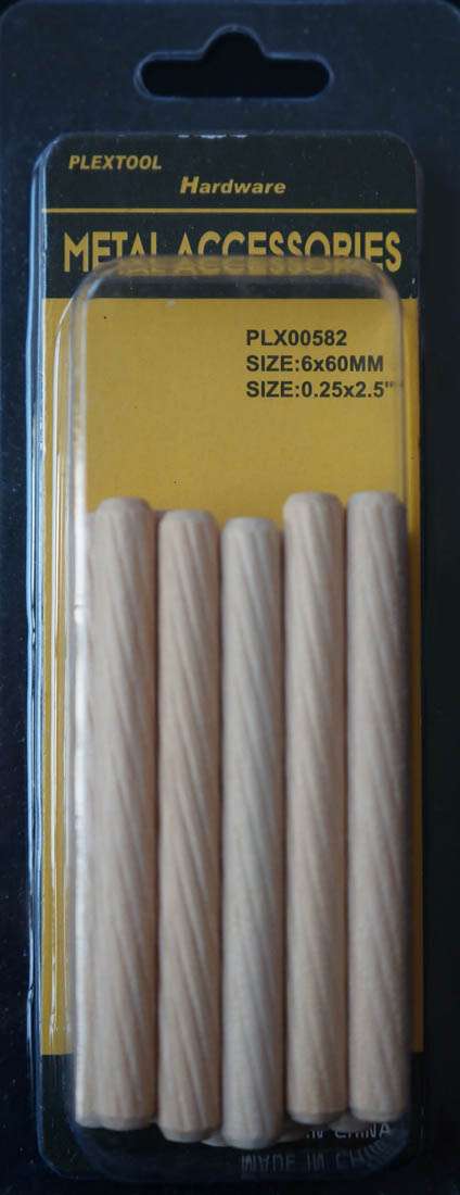 1/4"D x 2-1/2"L Dowel Pin, 15/Pack - 1