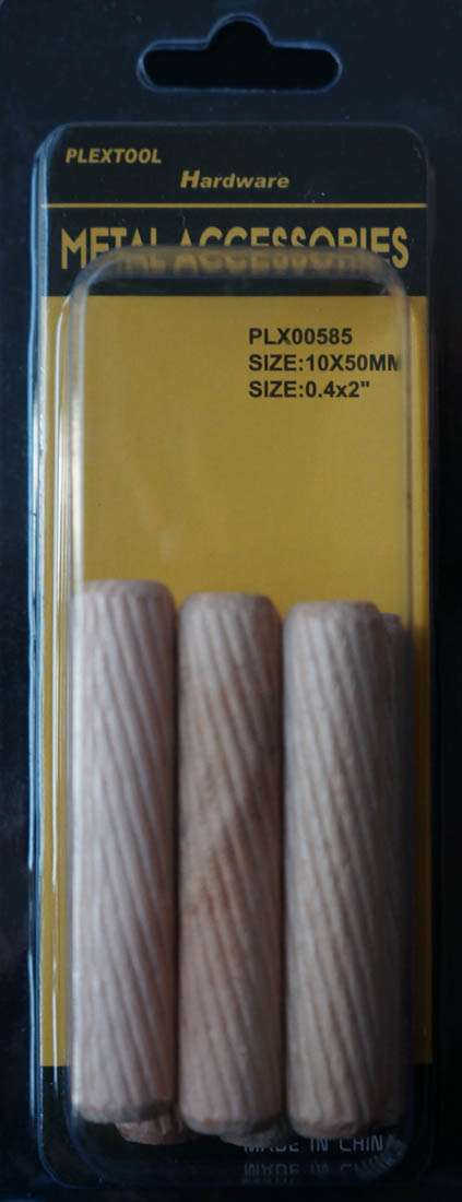 0.4"D x 2"L Dowel Pin, 6/Pack - 1