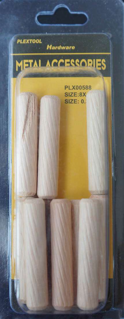 0.3"D x 1-1/2"L Dowel Pin, 10/Pack - 1